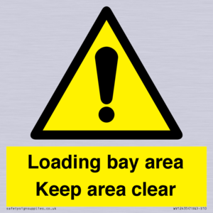 Loading bay area Keep area clear